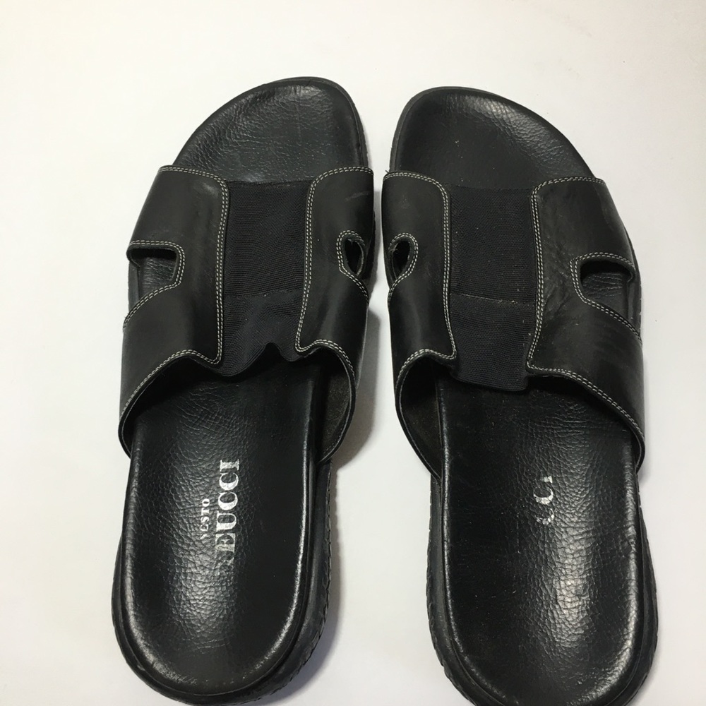 Sesto Meucci Black Sandals Slides Size 8